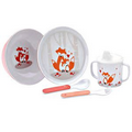 Reed & Barton Hazelnut Hollow Fox 5 Piece Dinnerware Set